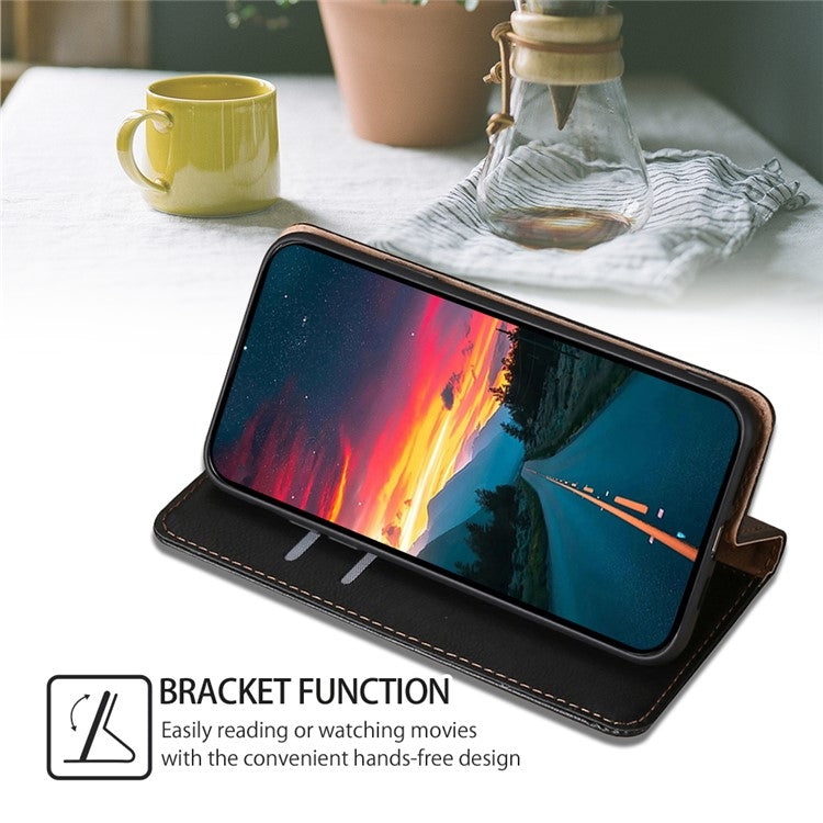 For Samsung Galaxy S25+ 5G Gloss Oil Solid Color Magnetic Leather Phone Case(Black) by buy2fix