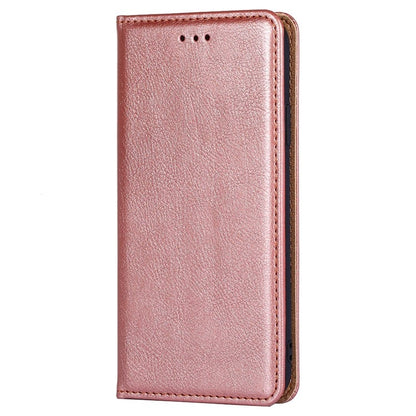 For Samsung Galaxy S25 Ultra 5G Gloss Oil Solid Color Magnetic Leather Phone Case(Rose Gold) by buy2fix