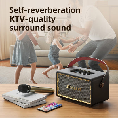 Zealot MT01M Retro Card Portable Wireless Bluetooth Speaker with Microphone(White) - Desktop Speaker by ZEALOT | Online Shopping UK | buy2fix