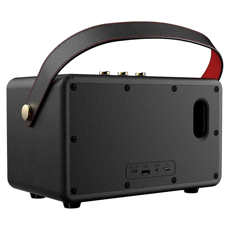 Zealot MT01M Retro Card Portable Wireless Bluetooth Speaker with Dual Microphones(Black) - Desktop Speaker by ZEALOT | Online Shopping UK | buy2fix