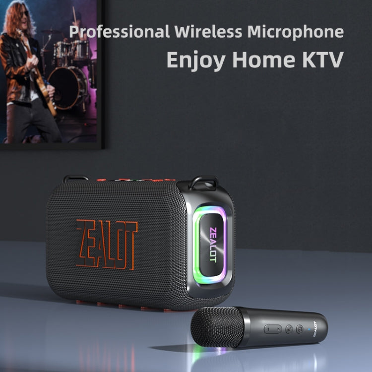 Zealot S85M 50W Outdoor Portable Bluetooth Speaker with Dual Microphones(Black) - Waterproof Speaker by ZEALOT | Online Shopping UK | buy2fix