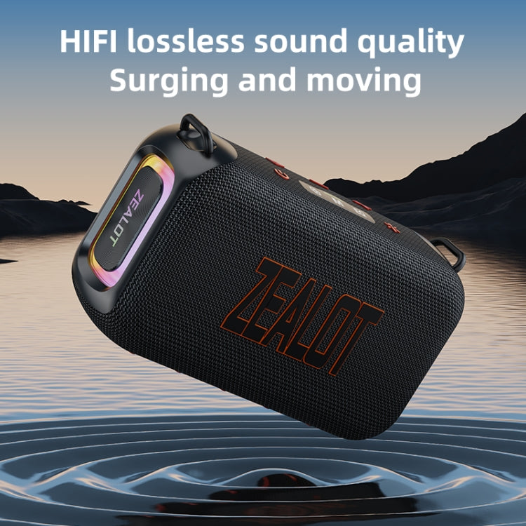 Zealot S85M 50W Outdoor Portable Bluetooth Speaker with Dual Microphones(Black) - Waterproof Speaker by ZEALOT | Online Shopping UK | buy2fix