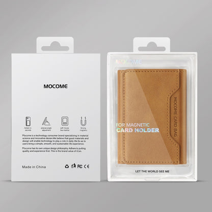 Pindun Multifunctional MagSafe Magnetic Wallet Card Bag Case With Retail Box(Brown) - Adhesive Card Holders by buy2fix | Online Shopping UK | buy2fix