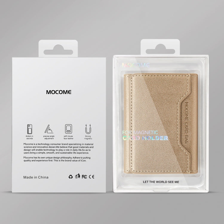 Pindun Multifunctional MagSafe Magnetic Wallet Card Bag Case With Retail Box(Desert Gold) - Adhesive Card Holders by buy2fix | Online Shopping UK | buy2fix