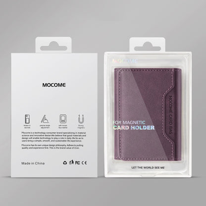 Pindun Multifunctional MagSafe Magnetic Wallet Card Bag Case With Retail Box(Purple) - Adhesive Card Holders by buy2fix | Online Shopping UK | buy2fix