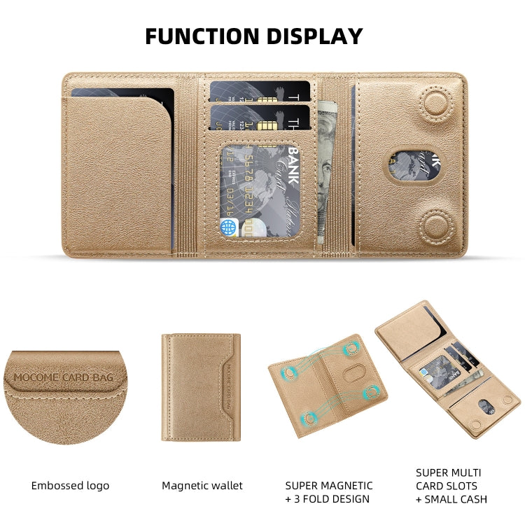 Pindun Multifunctional MagSafe Magnetic Wallet Card Bag Case With Retail Box(Brown) - Adhesive Card Holders by buy2fix | Online Shopping UK | buy2fix