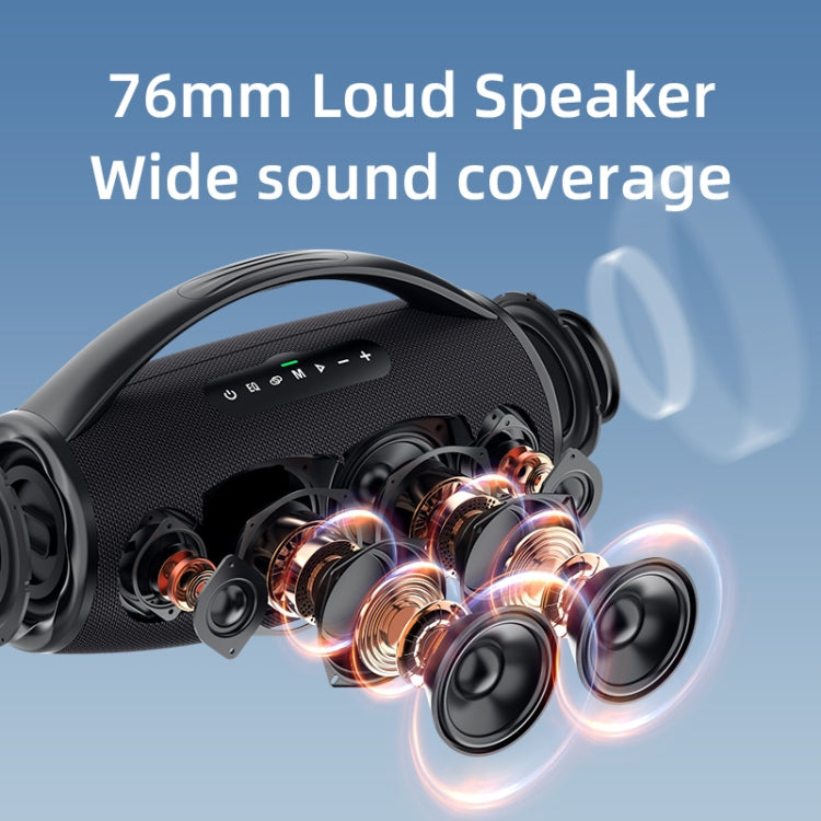 Zealot S97M 80W Outdoor Portable RGB Bluetooth Speaker with Microphone(Black) - Waterproof Speaker by ZEALOT | Online Shopping UK | buy2fix