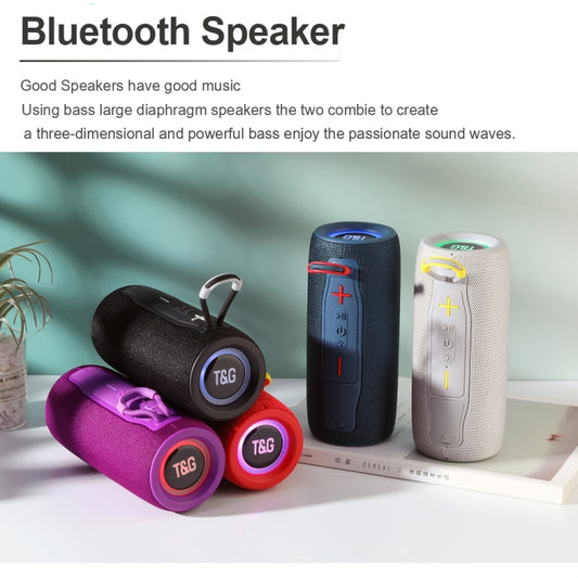 T&G TG682 Mini Portable Outdoor Waterproof TWS Wireless Bluetooth Speaker(Purple) - Desktop Speaker by T&G | Online Shopping UK | buy2fix