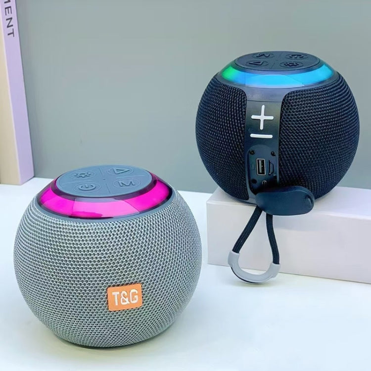 T&G TG683 Mini Portable Outdoor Wireless Bluetooth Speaker with LED Atmosphere Light(Purple) - Desktop Speaker by T&G | Online Shopping UK | buy2fix