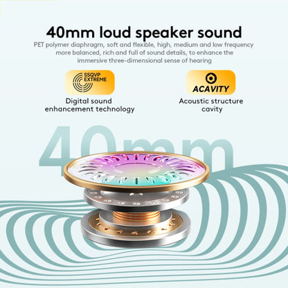 awei AT6 Wireless Bluetooth V5.4 Hi-Fi Stereo Headphones(Black) - Headset & Headphone by awei | Online Shopping UK | buy2fix