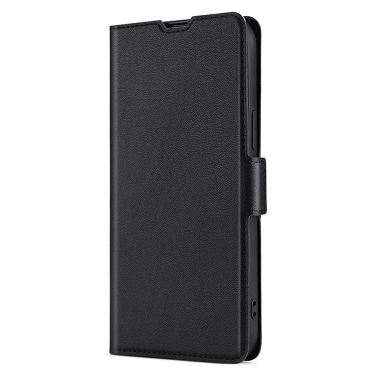 For Samsung Galaxy S25 5G Ultra-thin Voltage Side Buckle Horizontal Flip Leather Phone Case(Black) by buy2fix