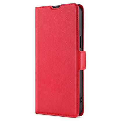 For Samsung Galaxy S25 5G Ultra-thin Voltage Side Buckle Horizontal Flip Leather Phone Case(Red) by buy2fix