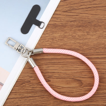 Pearl Silver Metal Buckle Phone Wrist Strap Phone Short Lanyard(Grey) - Lanyards & Wrist Straps by buy2fix | Online Shopping UK | buy2fix