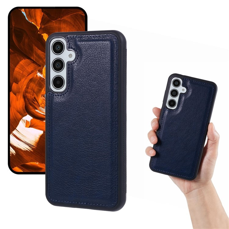 For Samsung Galaxy S25+ 5G Cowhide Texture Back Cover Phone Case(Royal Blue) by buy2fix