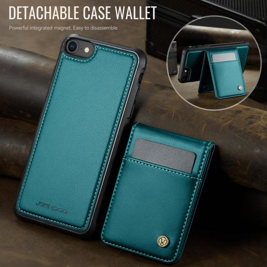 For iPhone SE 2022 / SE 2020 / 8 JEEHOOD J06 British Style RFID MagSafe Card Bag PU Phone Case(Green) - iPhone SE 2022 / 2020 / 8 / 7 Cases by JEEHOOD | Online Shopping UK | buy2fix