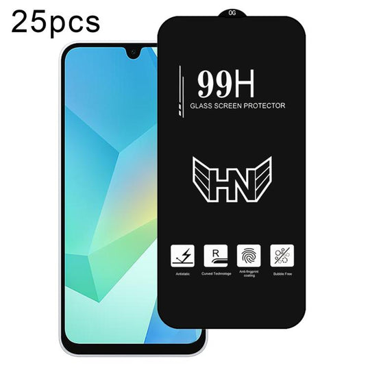For Samsung Galaxy A16 5G 25 PCS/Pack High Aluminum Large Arc Full Screen Tempered Glass Film