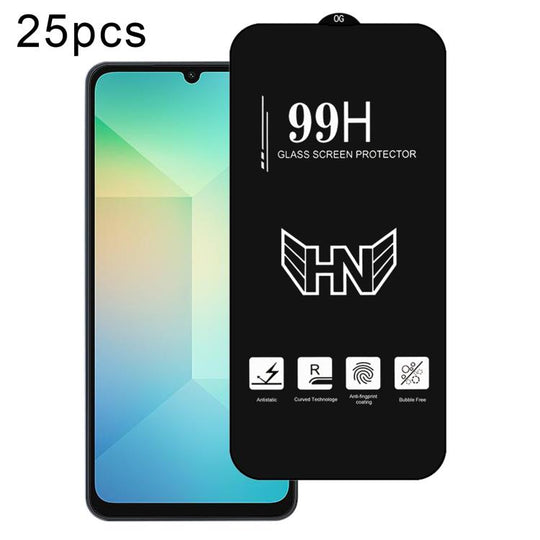 For Samsung Galaxy A06 25 PCS/Pack High Aluminum Large Arc Full Screen Tempered Glass Film