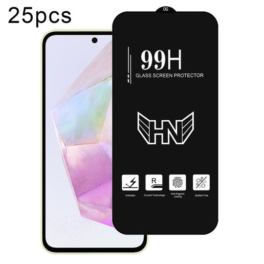 For Samsung Galaxy A35 25 PCS/Pack High Aluminum Large Arc Full Screen Tempered Glass Film