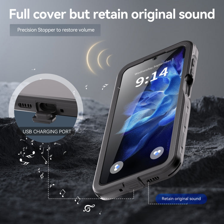 For Samsung Galaxy A16 5G / 4G RedPepper IP68 Waterproof PC Hybrid TPU Phone Case(Black) - Galaxy Phone Cases by RedPepper | Online Shopping UK | buy2fix