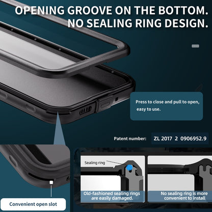 For Samsung Galaxy A16 5G / 4G RedPepper IP68 Waterproof PC Hybrid TPU Phone Case(Black) - Galaxy Phone Cases by RedPepper | Online Shopping UK | buy2fix