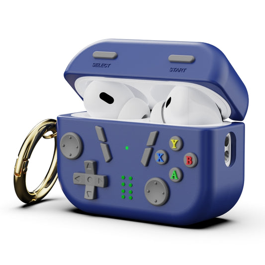 For AirPods Pro 2 / AirPods Pro Game Console Shape Wireless Earphones Protective Case(Blue) - For AirPods Pro 2 by buy2fix | Online Shopping UK | buy2fix