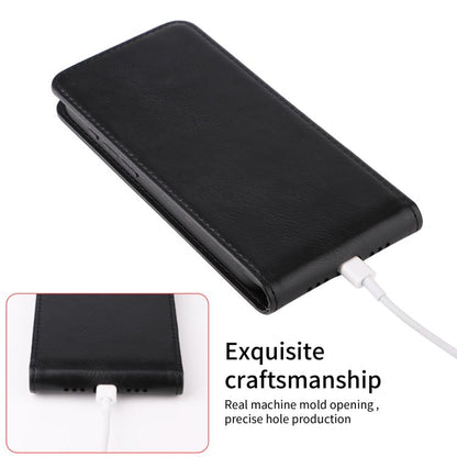 For Nothing CMF Phone 1 Magnetic Vertical Flip Leather Phone Case(Black) - Nothing Cases by buy2fix | Online Shopping UK | buy2fix