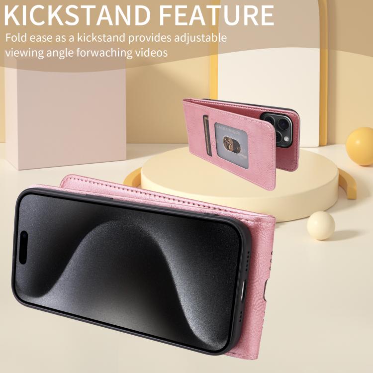 For Nothing CMF Phone 1 Magnetic Vertical Flip Leather Phone Case(Rose Gold) - More Brand by buy2fix | Online Shopping UK | buy2fix