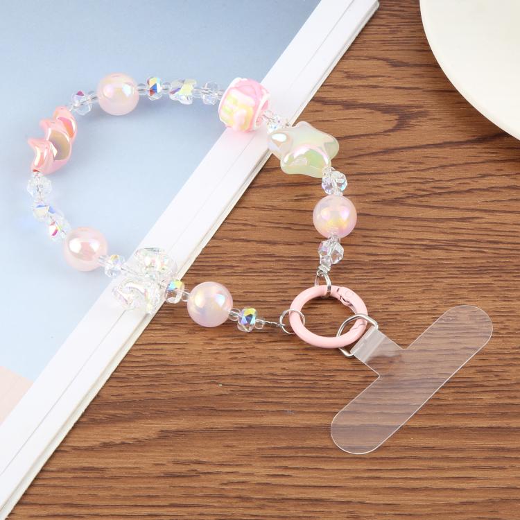 Spiral Bead Chain Phone Anti-lost Short Lanyard(Pink) - Lanyards & Wrist Straps by buy2fix | Online Shopping UK | buy2fix