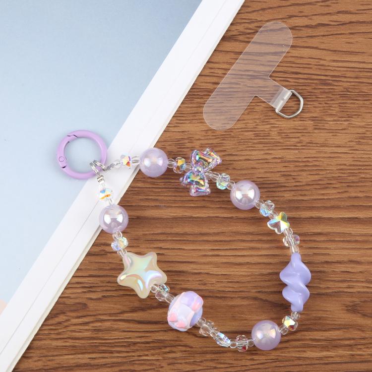 Spiral Bead Chain Phone Anti-lost Short Lanyard(Pink) - Lanyards & Wrist Straps by buy2fix | Online Shopping UK | buy2fix