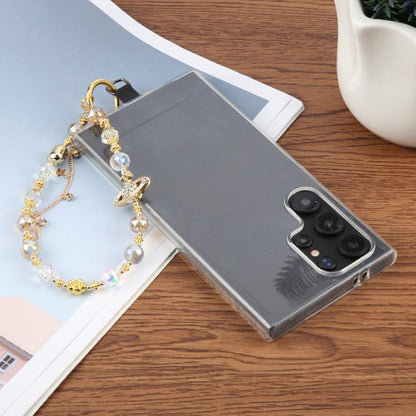 Tassels Diamond Chain Phone Anti-lost Short Lanyard(Silver) - Lanyards & Wrist Straps by buy2fix | Online Shopping UK | buy2fix