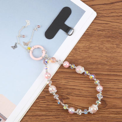 Tassels Chain Phone Anti-lost Short Lanyard(Pink) - Lanyards & Wrist Straps by buy2fix | Online Shopping UK | buy2fix