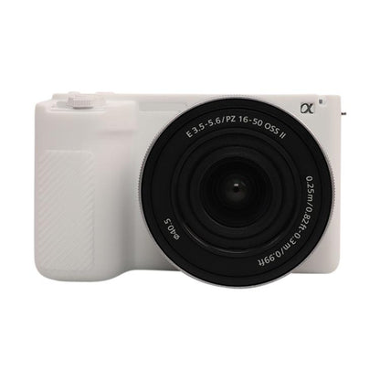 For Sony ZV-E10 II / ZV-E10M2 Glossy Soft Silicone Protective Case(White) - Protective Case by buy2fix | Online Shopping UK | buy2fix