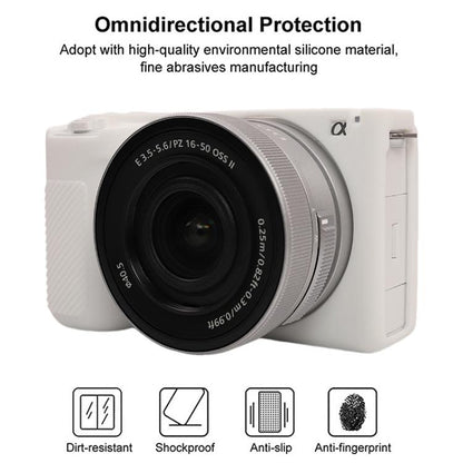 For Sony ZV-E10 II / ZV-E10M2 Glossy Soft Silicone Protective Case(White) - Protective Case by buy2fix | Online Shopping UK | buy2fix