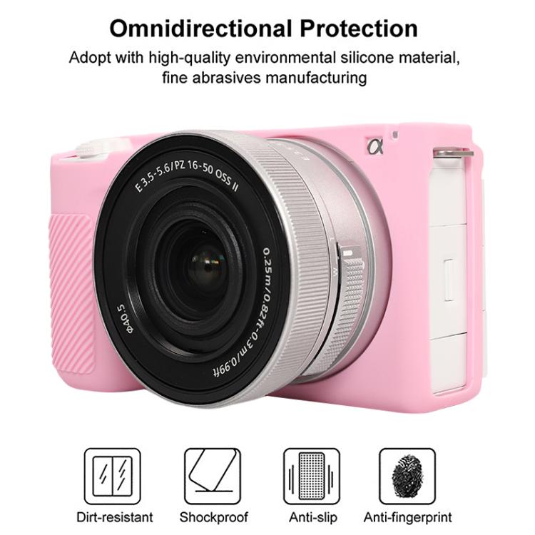 For Sony ZV-E10 II / ZV-E10M2 Glossy Soft Silicone Protective Case(Pink) - Protective Case by buy2fix | Online Shopping UK | buy2fix