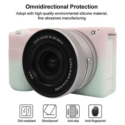 For Sony ZV-E10 II / ZV-E10M2 Glossy Soft Silicone Protective Case(Jelly Pink Green) - Protective Case by buy2fix | Online Shopping UK | buy2fix