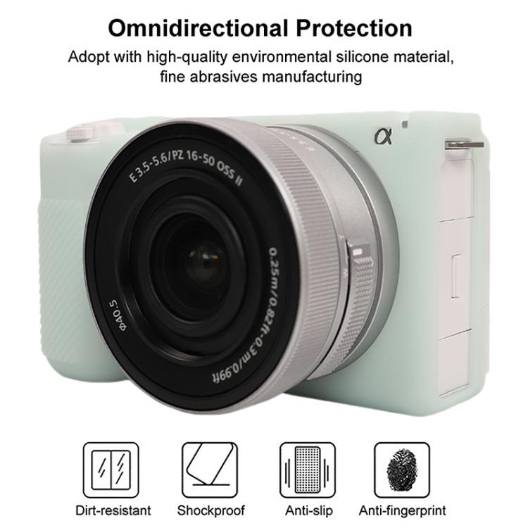 For Sony ZV-E10 II / ZV-E10M2 Glossy Soft Silicone Protective Case(Jelly Green) - Protective Case by buy2fix | Online Shopping UK | buy2fix