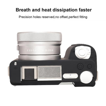 For Sony ZV-E10 II / ZV-E10M2 Glossy Soft Silicone Protective Case(Black) - Protective Case by buy2fix | Online Shopping UK | buy2fix