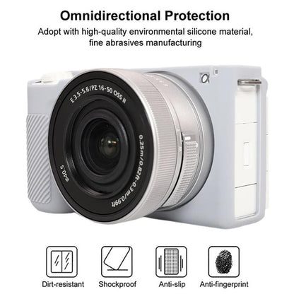 For Sony ZV-E10 II / ZV-E10M2 Glossy Soft Silicone Protective Case(Grey) - Protective Case by buy2fix | Online Shopping UK | buy2fix