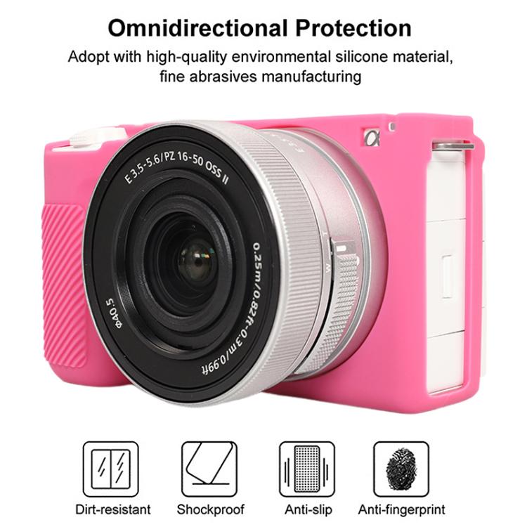For Sony ZV-E10 II / ZV-E10M2 Glossy Soft Silicone Protective Case(Rose Red) - Protective Case by buy2fix | Online Shopping UK | buy2fix