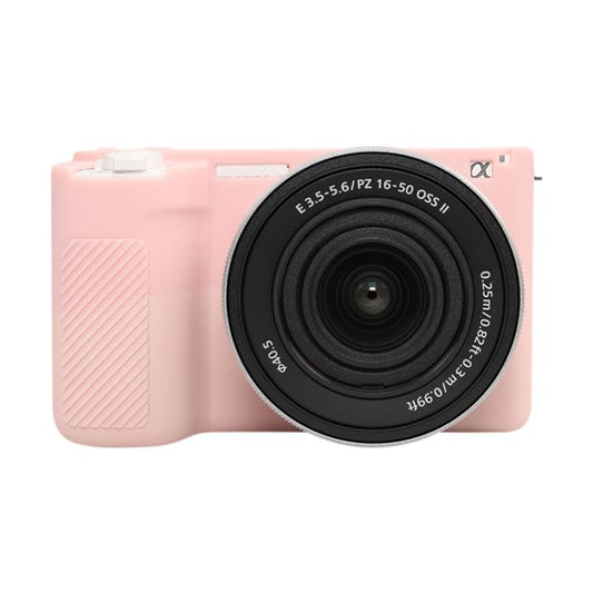 For Sony ZV-E10 II / ZV-E10M2 Glossy Soft Silicone Protective Case(Sweet Smoke Pink) - Protective Case by buy2fix | Online Shopping UK | buy2fix