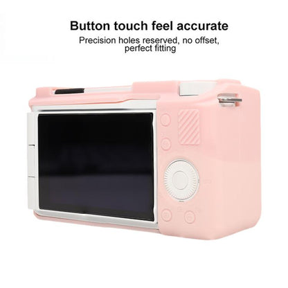 For Sony ZV-E10 II / ZV-E10M2 Glossy Soft Silicone Protective Case(Sweet Smoke Pink) - Protective Case by buy2fix | Online Shopping UK | buy2fix