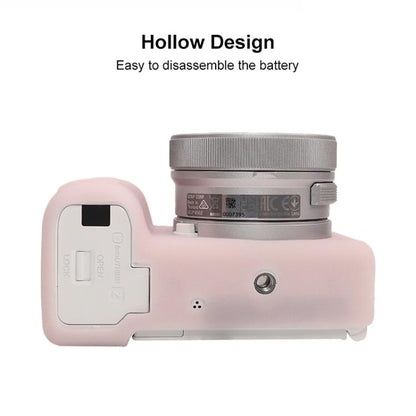 For Sony ZV-E10 II / ZV-E10M2 Litchi Texture Soft Silicone Protective Case(Jelly Pink) - Protective Case by buy2fix | Online Shopping UK | buy2fix