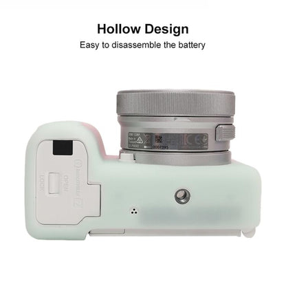 For Sony ZV-E10 II / ZV-E10M2 Litchi Texture Soft Silicone Protective Case(Jelly Pink Green) - Protective Case by buy2fix | Online Shopping UK | buy2fix