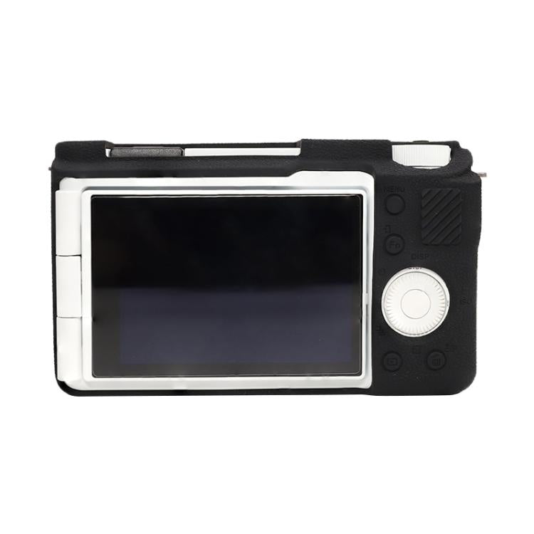 For Sony ZV-E10 II / ZV-E10M2 Litchi Texture Soft Silicone Protective Case(Black) - Protective Case by buy2fix | Online Shopping UK | buy2fix