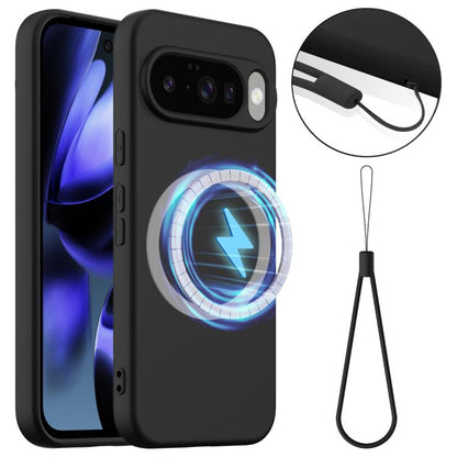 For Google Pixel 10 Shockproof Silicone Magsafe Phone Case(Black) - Google Cases by buy2fix | Online Shopping UK | buy2fix