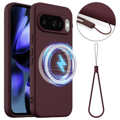 For Google Pixel 10 Shockproof Silicone Magsafe Phone Case(Plum Color) - Google Cases by buy2fix | Online Shopping UK | buy2fix