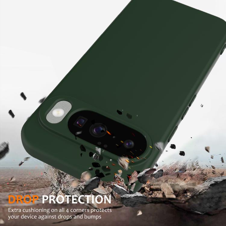 For Google Pixel 10 Shockproof Silicone Magsafe Phone Case(Dark Green) - Google Cases by buy2fix | Online Shopping UK | buy2fix