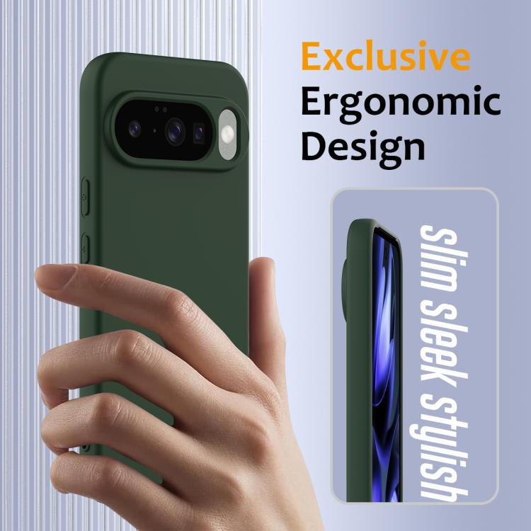 For Google Pixel 10 Shockproof Silicone Magsafe Phone Case(Dark Green) - Google Cases by buy2fix | Online Shopping UK | buy2fix