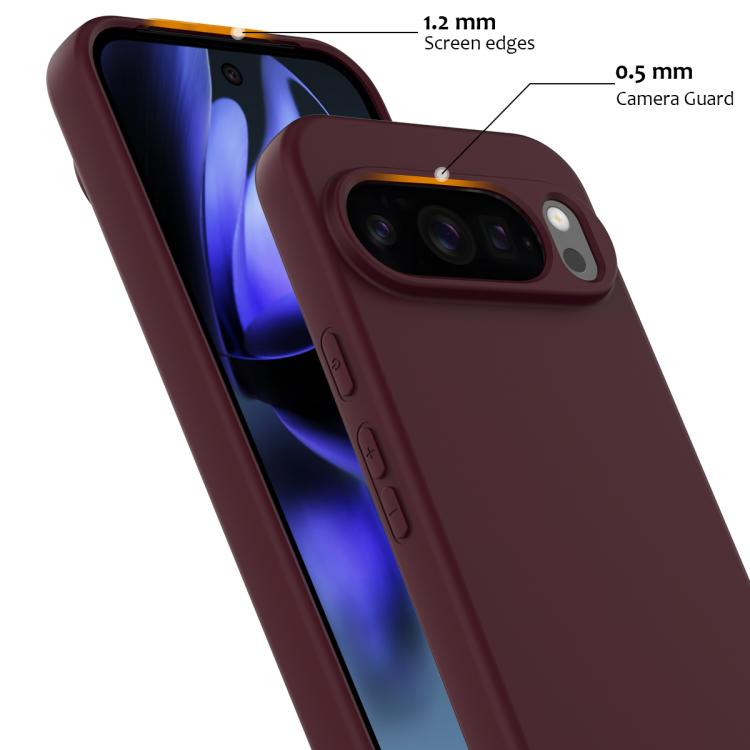 For Google Pixel 10 Pro Shockproof Silicone Magsafe Phone Case(Plum Color) - Google Cases by buy2fix | Online Shopping UK | buy2fix