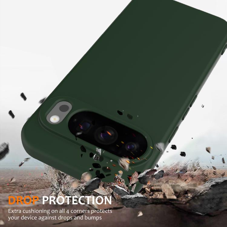 For Google Pixel 10 Pro Shockproof Silicone Magsafe Phone Case(Dark Green) - Google Cases by buy2fix | Online Shopping UK | buy2fix